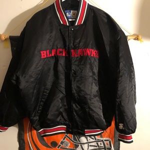 Men’s Chicago Blackhawks starter jacket xxl